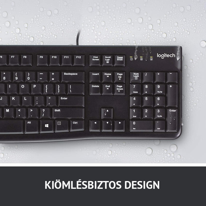 Logitech K120 USB Vezetékes Billentyűzet (920-002491)