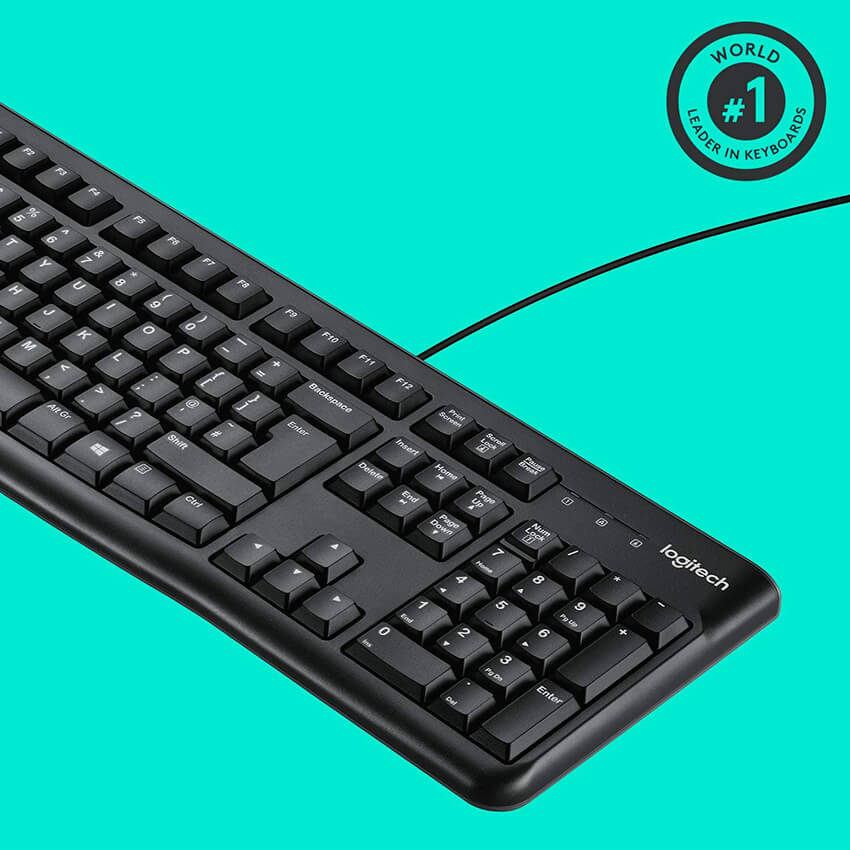 Logitech K120 USB Vezetékes Billentyűzet (920-002491)