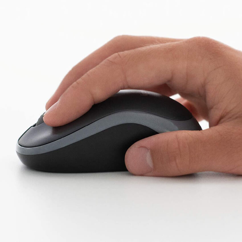 Logitech M185 USB Vezeték Nélküli Egér Szürke (910-002238)