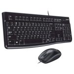 Kit de Teclado y Mouse Logitech MK120, Negro