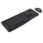 Kit de Teclado y Mouse Logitech MK120, Negro