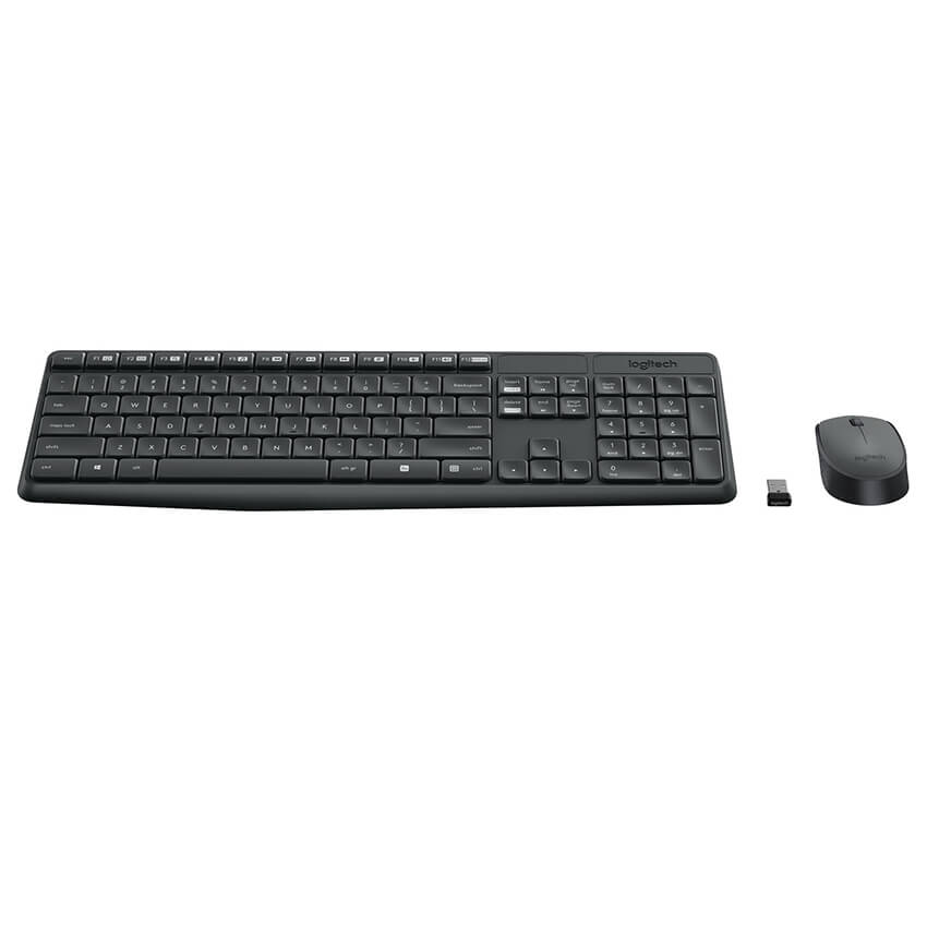 Logitech MK235 Vezeték Nélküli Billentyűzet + Optikai Egér, Magyar Kiosztás, Szürke