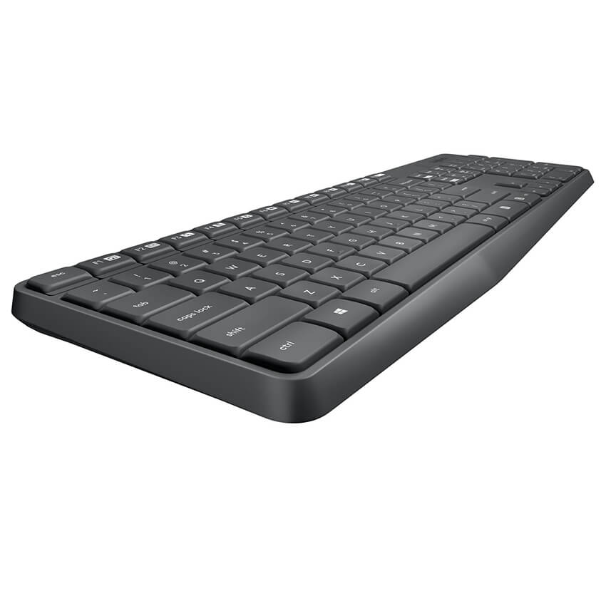 Logitech MK235 Vezeték Nélküli Billentyűzet + Optikai Egér, Magyar Kiosztás, Szürke
