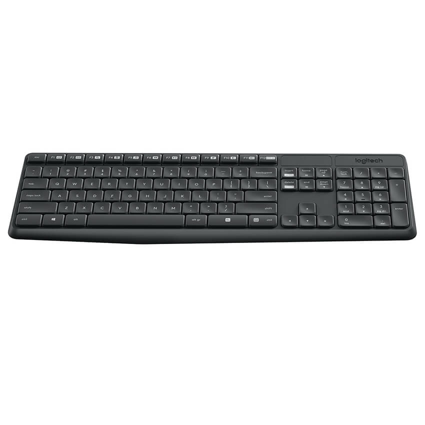Logitech MK235 Vezeték Nélküli Billentyűzet + Optikai Egér, Magyar Kiosztás, Szürke