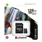 Tarjeta de Memoria Kingston Canvas Select Plus UHS-I microSDXC 128GB, U1, V10, A1, Clase 10, Adaptador