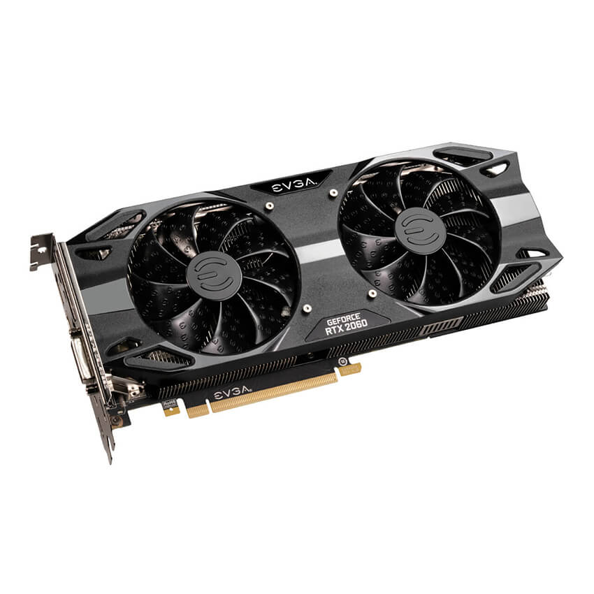 Placa de Video EVGA GeForce RTX 2060 XC ULTRA BLACK GAMING 6GB GDDR6 (06G-P4-2163-KR)