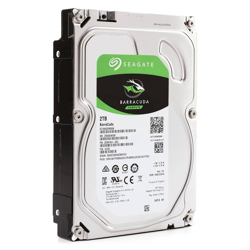 Disco Interno BarraCuda 2TB SATA3 5400rpm 256MB Cache 3.5", ST2000DM005