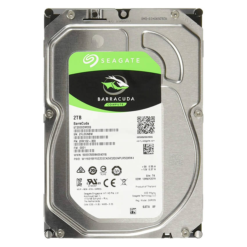 Disco Interno BarraCuda 2TB SATA3 7200rpm 256MB Cache 3.5", ST2000DM008