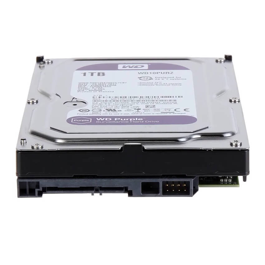 Disco Interno Western Digital Purple Surveillance 1TB SATA3 5400rpm 64MB Cache 3.5", WD10PURZ