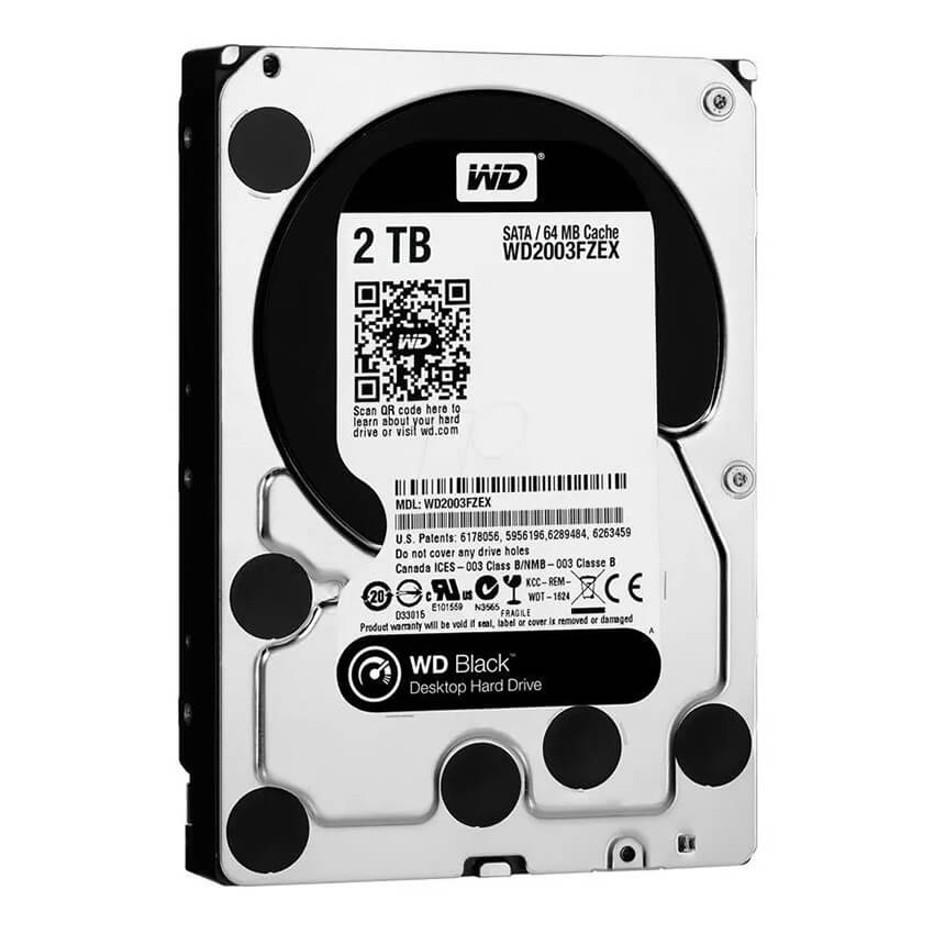 Disco Interno Western Digital Black 2TB SATA3 7200rpm 64MB Cache 3.5", WD2003FZEX