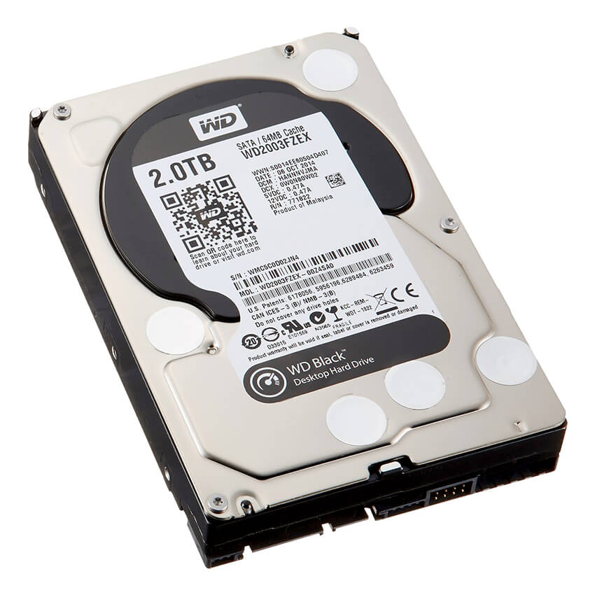 Disco Interno Western Digital Black 2TB SATA3 7200rpm 64MB Cache 3.5", WD2003FZEX