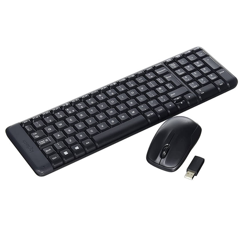 Kit de Teclado y Mouse Inalámbrico Logitech MK220, Negro, 920-004430