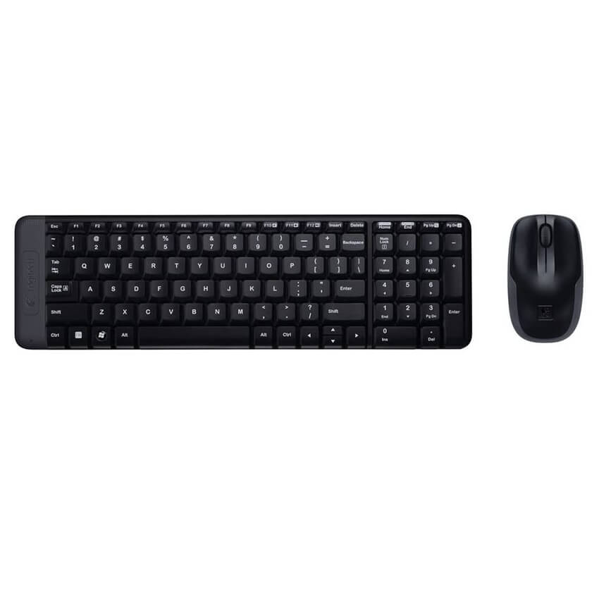 Kit de Teclado y Mouse Inalámbrico Logitech MK220, Negro, 920-004430