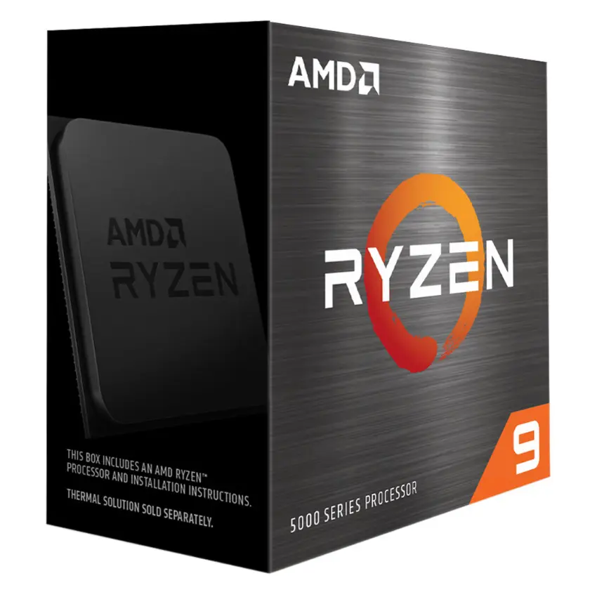 Procesador AMD Ryzen 9 Series 5000, Sin cooler/disipador, Socket AM4, BOX