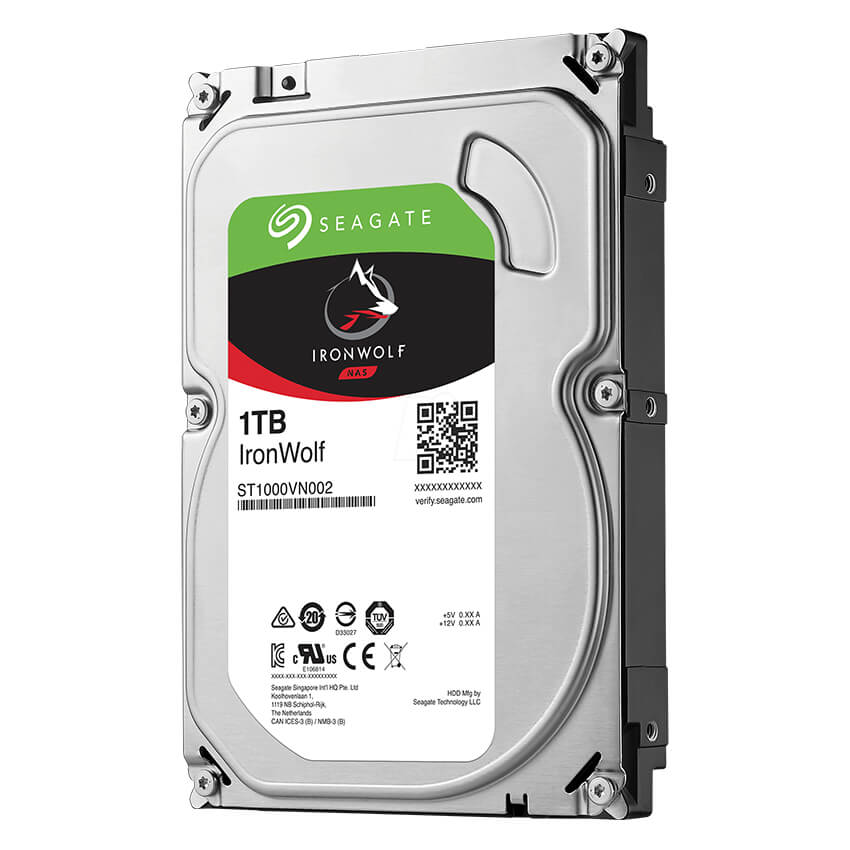 Disco Interno NAS Seagate IronWolf 1TB SATA3 5900rpm 64MB Cache 3.5" (CMR), ST1000VN002