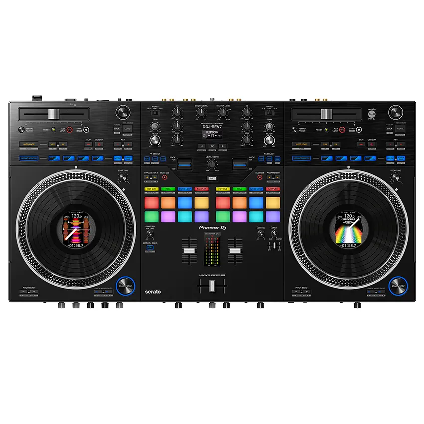 Pioneer DJ DDJ-REV7 Controlador para Serato DJ Pro con platos motorizados