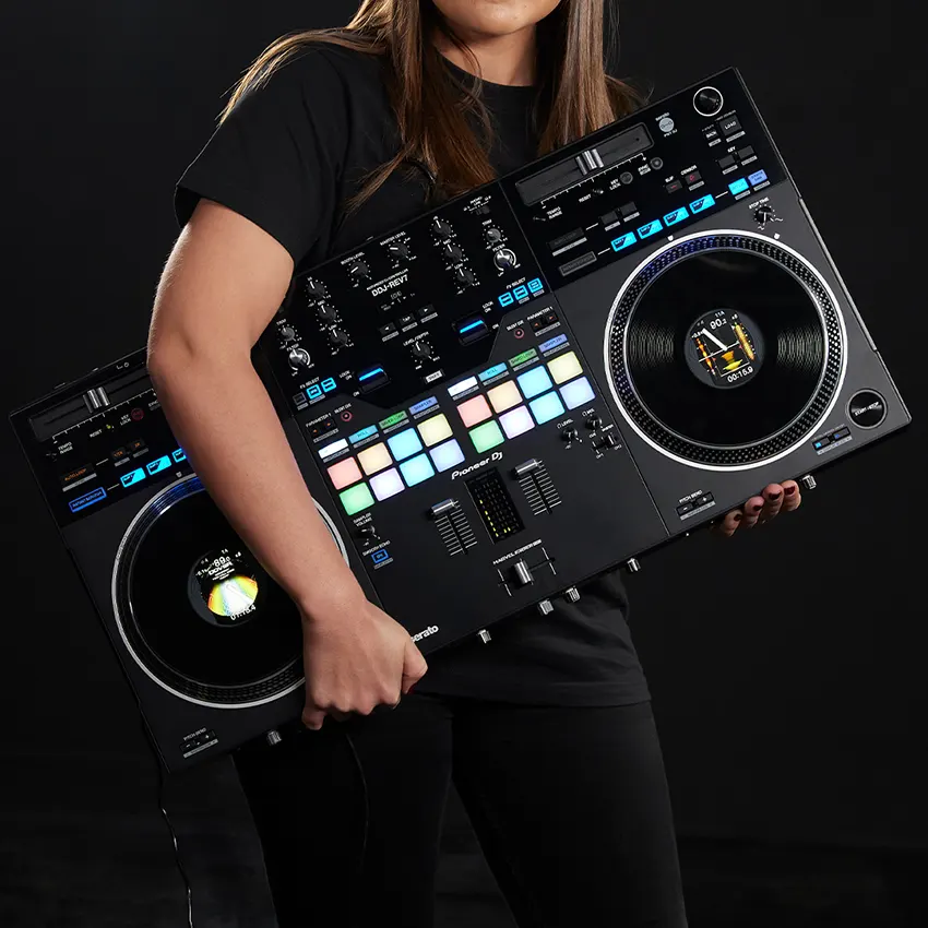 Pioneer DJ DDJ-REV7 Controlador para Serato DJ Pro con platos motorizados