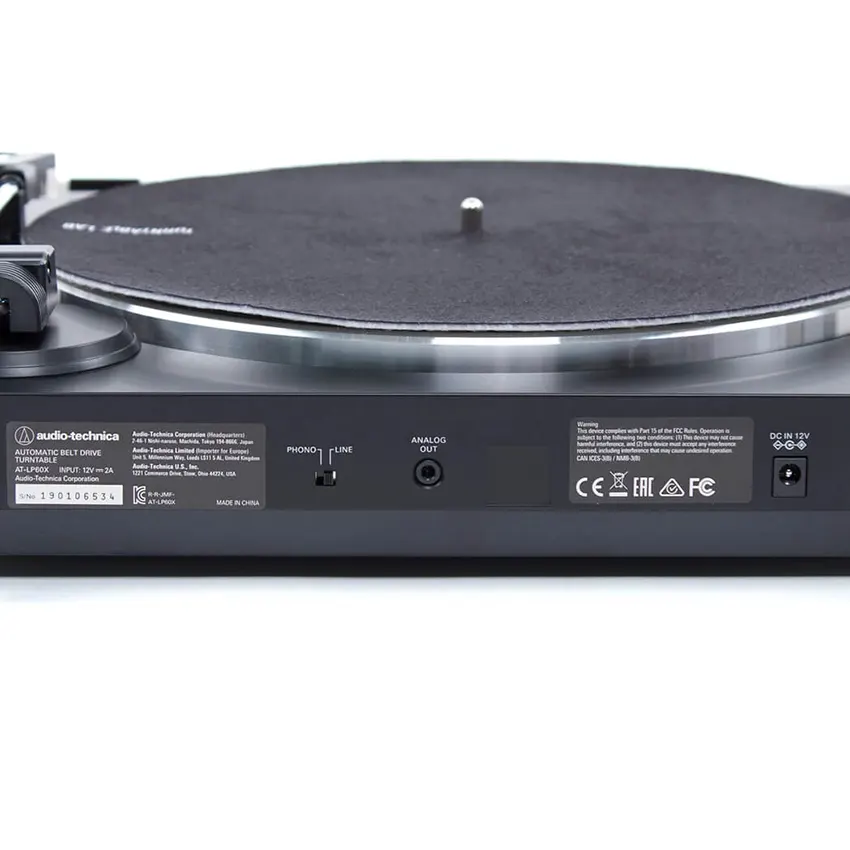 Bandeja Giradiscos Audio-Technica AT-LP60X-GM (Plateada / Negra)