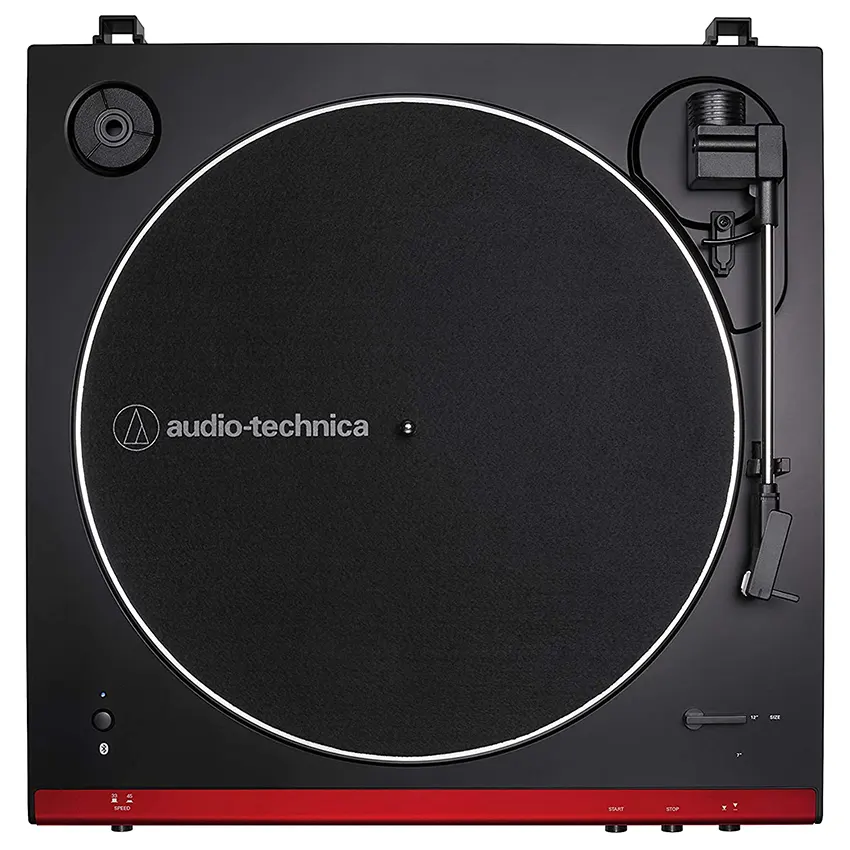 Bandeja Giradiscos Audio-Technica AT-LP60XBT-RD con Bluetooth (Roja/Negra)