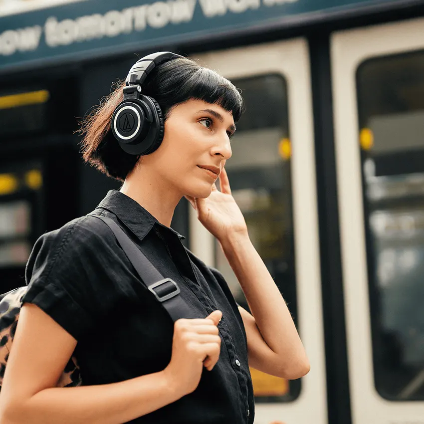 Auriculares Audio-Technica ATH-M50xBT2, Inalámbricos, Bluetooth (Negro)