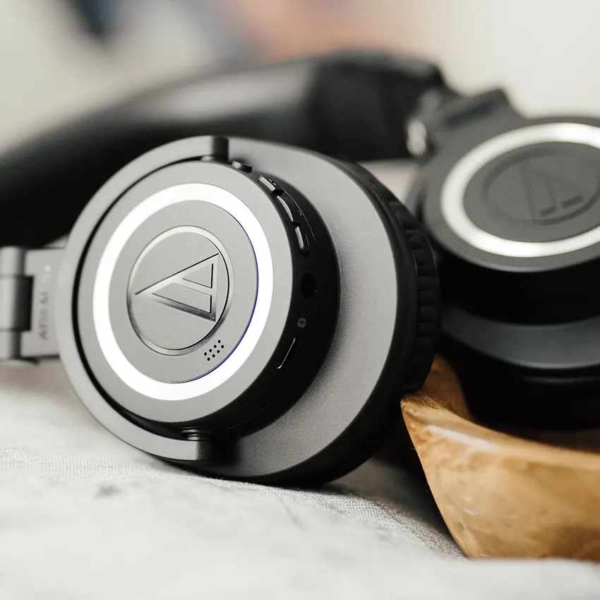 Auriculares Audio-Technica ATH-M50xBT2, Inalámbricos, Bluetooth (Negro)