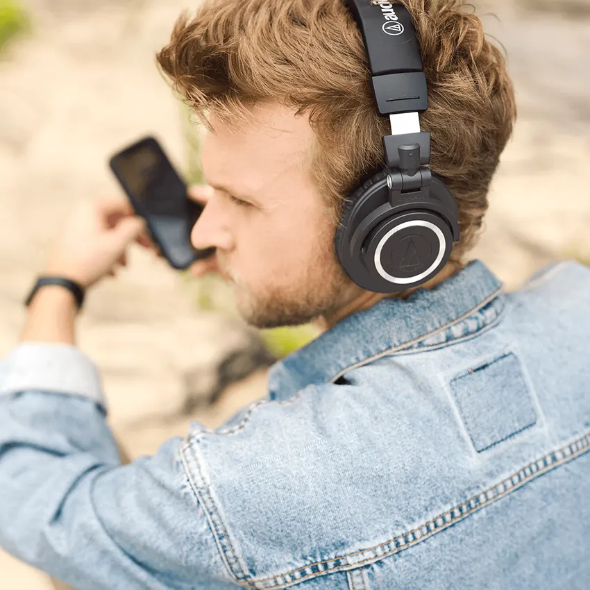 Auriculares Audio-Technica ATH-M50xBT2, Inalámbricos, Bluetooth (Negro)