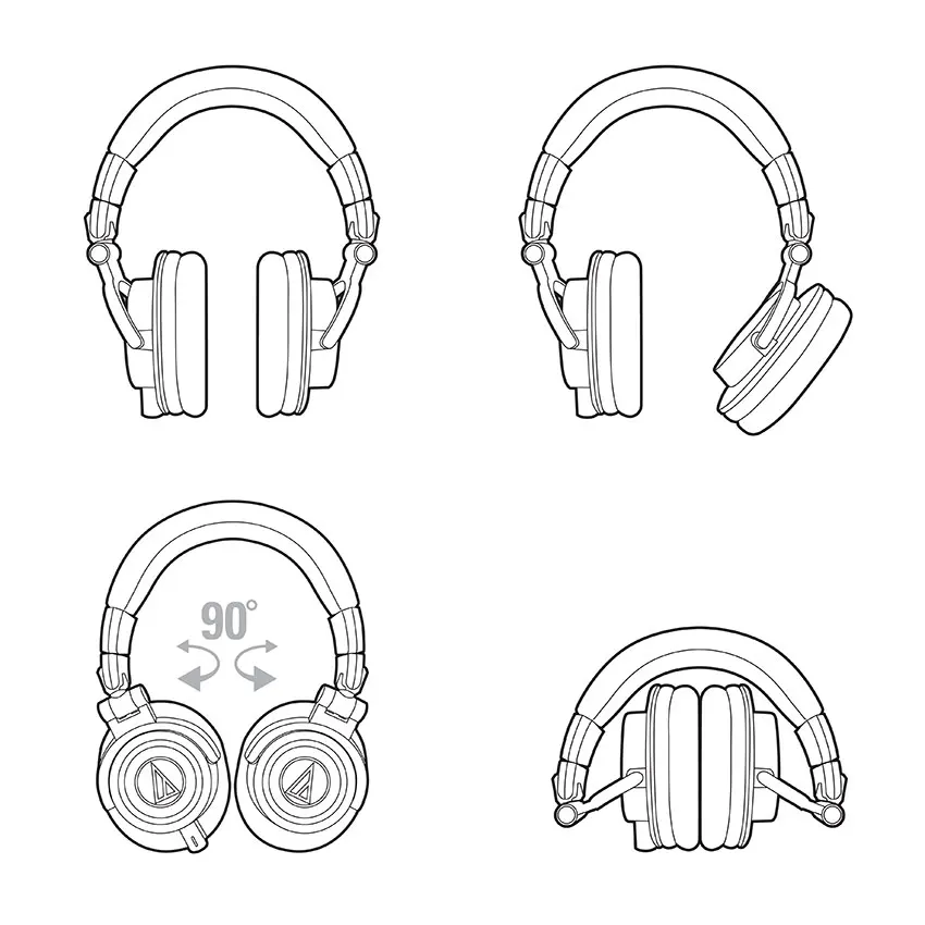 Audio-Technica ATH-M50x Auriculares de monitoreo cerrados