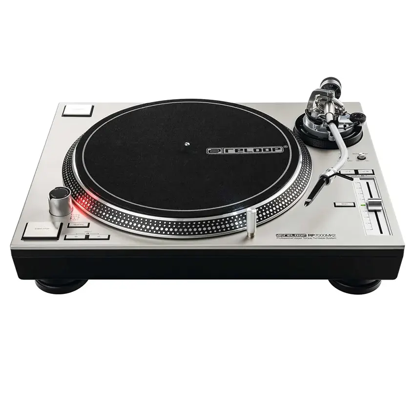 Reloop RP-7000 MK2 Bandeja giradiscos de alto torque (Plateada)