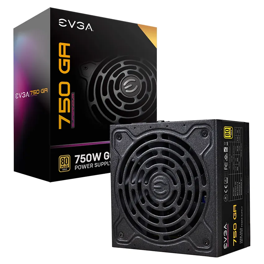 Fuente de alimentación modular EVGA SuperNOVA 750 GA, 750W 80 PLUS Gold Fuente de alimentación modular EVGA SuperNOVA 750 GA, 750W 80 PLUS Gold