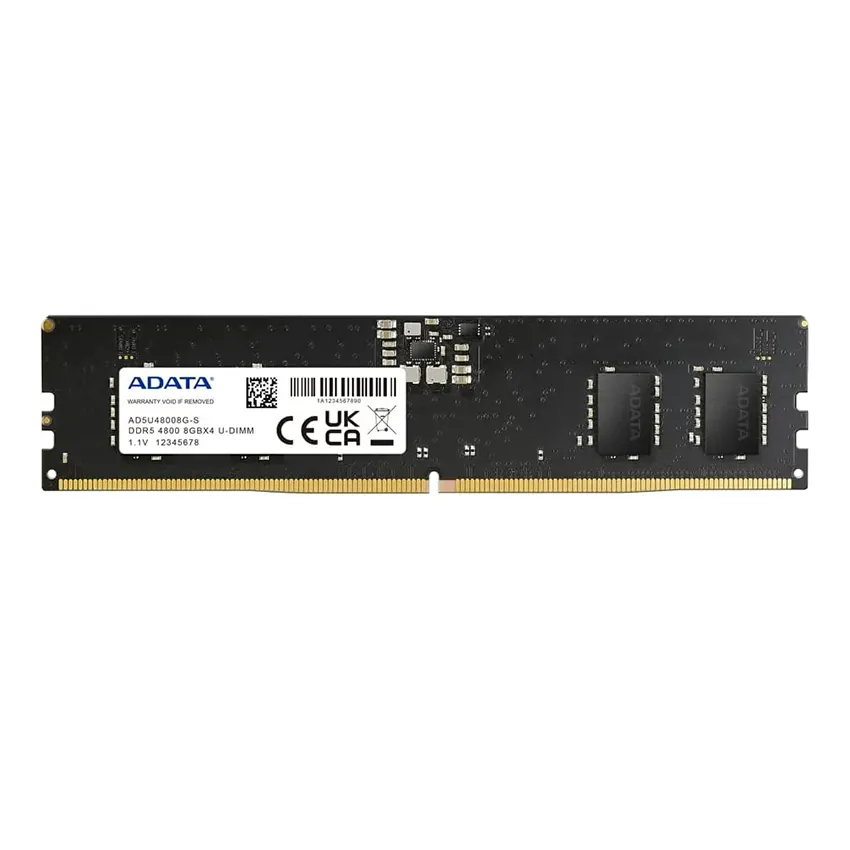 Memoria ADATA 8GB, DDR5, 4800MHz, CL40, 1.1 V, UDIMM