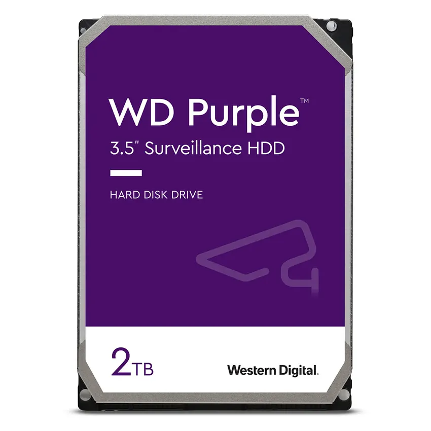 Disco Interno Western Digital Purple 2TB SATA3 5400rpm 256MB Cache 3.5" Disco Interno Western Digital Purple 2TB SATA3 5400rpm Cache 3.5"