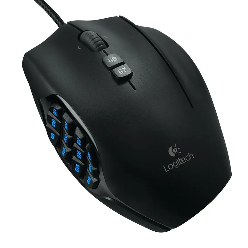 Mouse Logitech G G600, Gamer, MMO, USB, Negro