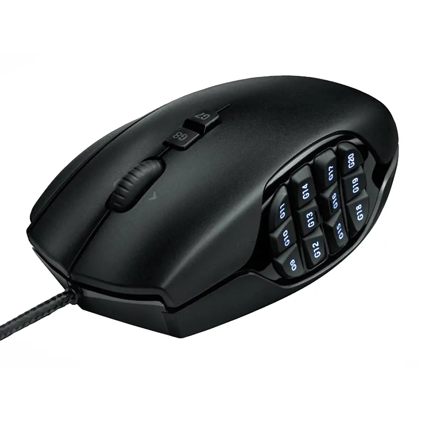 Mouse Logitech G G600, Gamer, MMO, USB, Negro