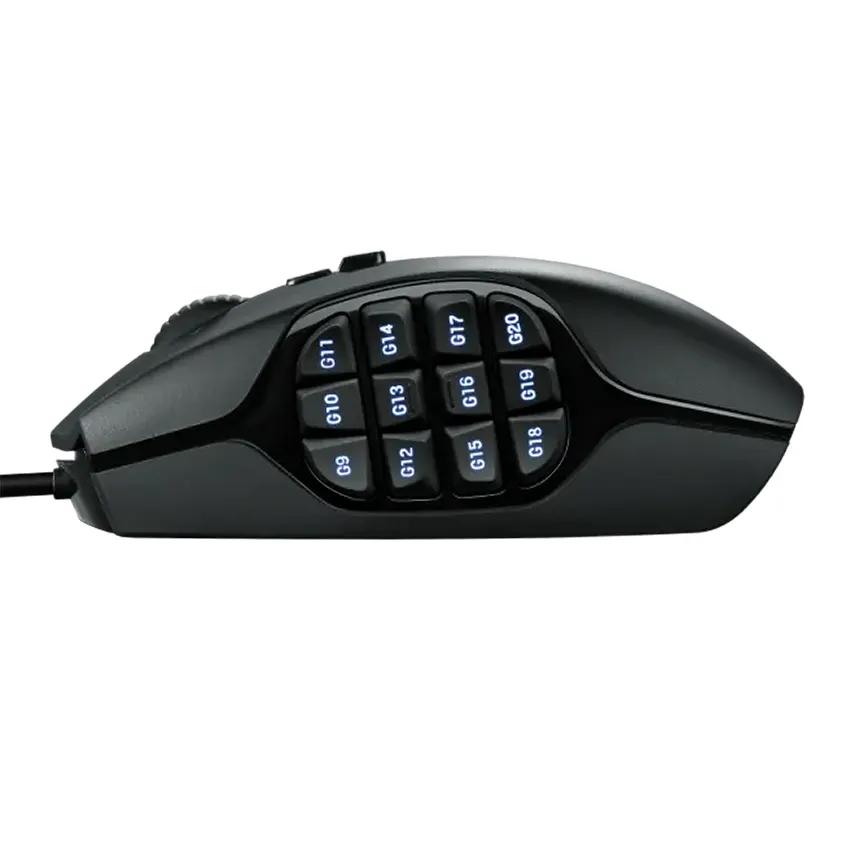 Mouse Logitech G G600, Gamer, MMO, USB, Negro