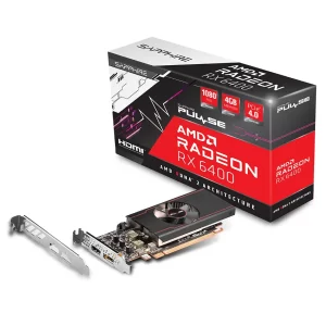 Placa de Video Sapphire PULSE AMD Radeon RX 6400 4GB GDDR6
