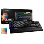 Teclado EVGA Z20 RGB Optical (Linear Switch), Mecánico, Iluminación LED, Gamer, Español