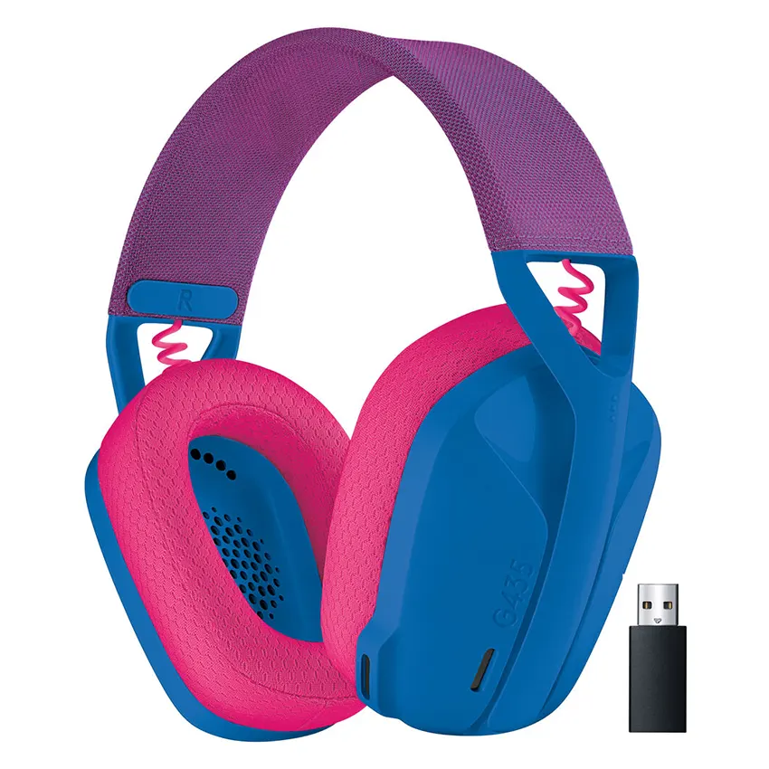 Auriculares Inalámbricos Logitech G G435, Gamer, LIGHTSPEED, Bluetooth, Azul/Rosa/Púrpura Auriculares Inalámbricos Logitech G G435, Gamer, LIGHTSPEED, Bluetooth, Azul/Rosa/Púrpura