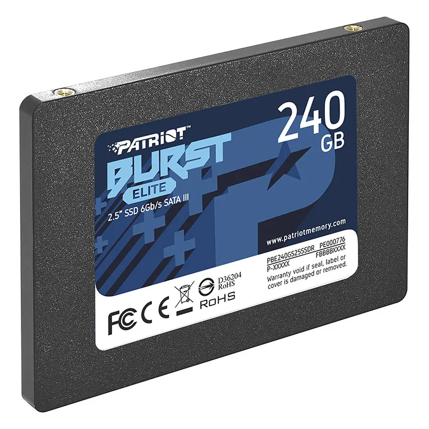 PBE240GS25SSDR-1 Disco SSD Patriot Burst Elite 240GB, 3D NAND, SATA3, 2.5"
