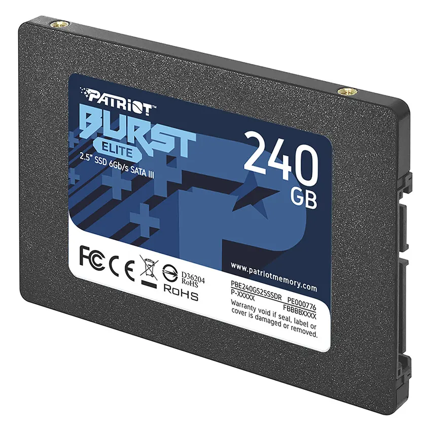 PBE240GS25SSDR-3 Disco SSD Patriot Burst Elite 240GB, 3D NAND, SATA3, 2.5"