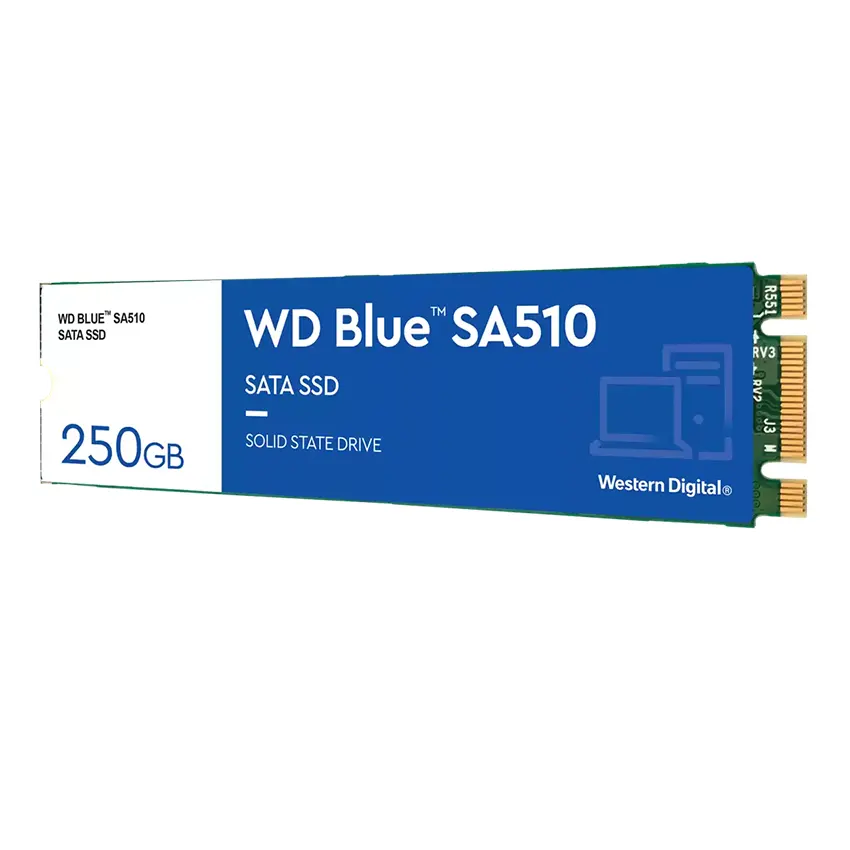 Disco SSD Western Digital Blue SA510 250GB, 3D NAND, SATA3, M.2 2280 Disco SSD Western Digital Blue SA510 250GB, 3D NAND, SATA3, M.2 2280
