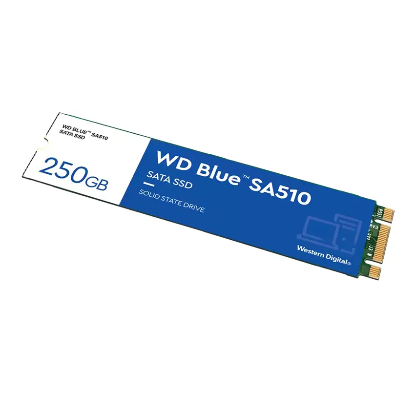 Disco SSD Western Digital Blue SA510 250GB, 3D NAND, SATA3, M.2 2280 Disco SSD Western Digital Blue SA510 250GB, 3D NAND, SATA3, M.2 2280