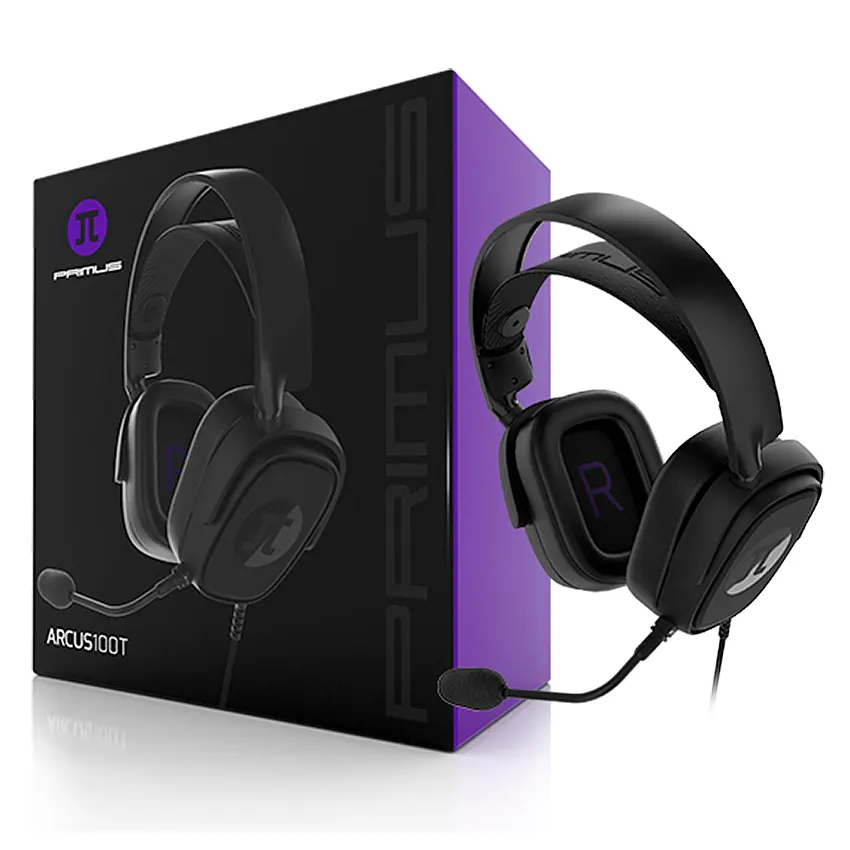 Auriculares Primus ARCUS100T, Gamer, Mini Plug 3.5mm, Negro Auriculares Primus ARCUS100T, Gamer, Mini Plug 3.5mm, Negro