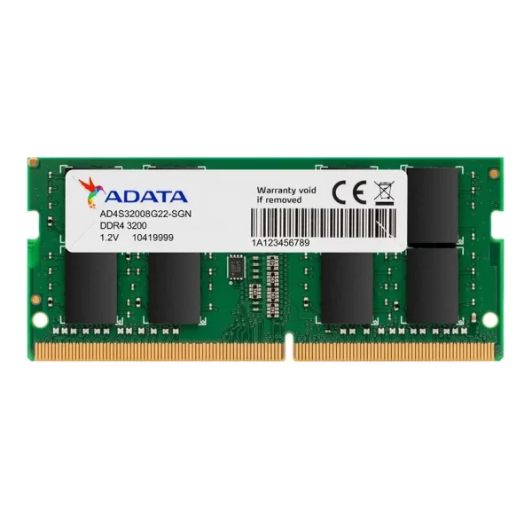 Memoria ADATA 8GB, DDR4, 3200MHz, CL22, SODIMM, Notebook