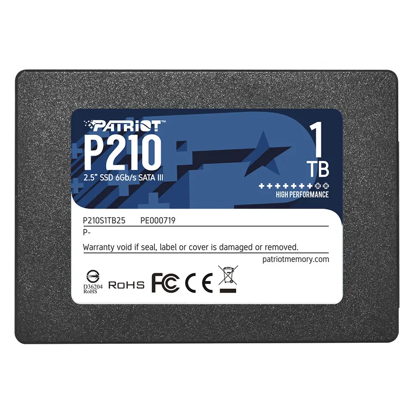 Disco SSD Patriot P210 1TB, 3D NAND, SATA3, 2.5"