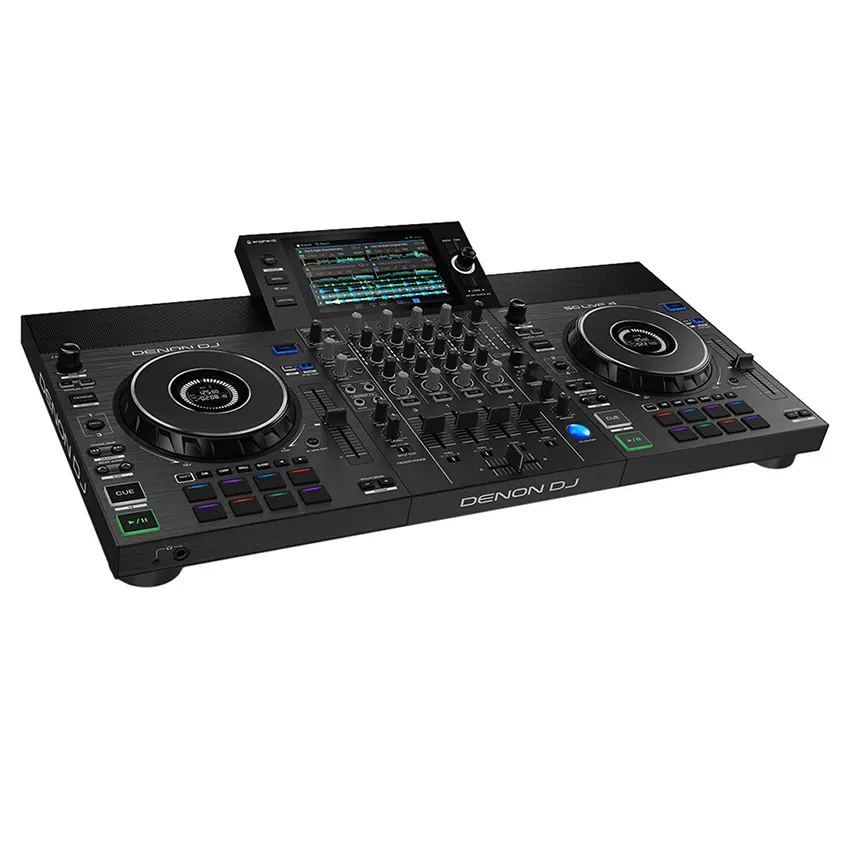 Denon DJ SC LIVE 4 Sistema Autónomo de 4 Decks con Pantalla Táctil de 7", Altavoces Integrados y Wi-Fi
