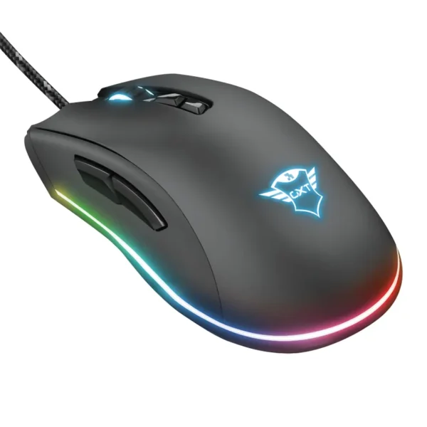 Mouse Trust GXT 900 QUDOS, Gamer, RGB, USB, Negro