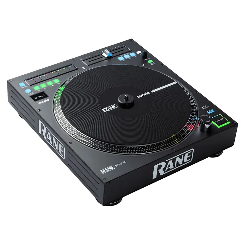 TWELVE-MKII-1 Controlador RANE TWELVE MKII con Vinilo de 12" en Plato Motorizado