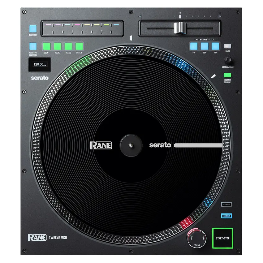 TWELVE-MKII-2 Controlador RANE TWELVE MKII con Vinilo de 12" en Plato Motorizado