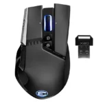 Mouse Inalámbrico EVGA X20, Gamer, USB y Bluetooth, Negro