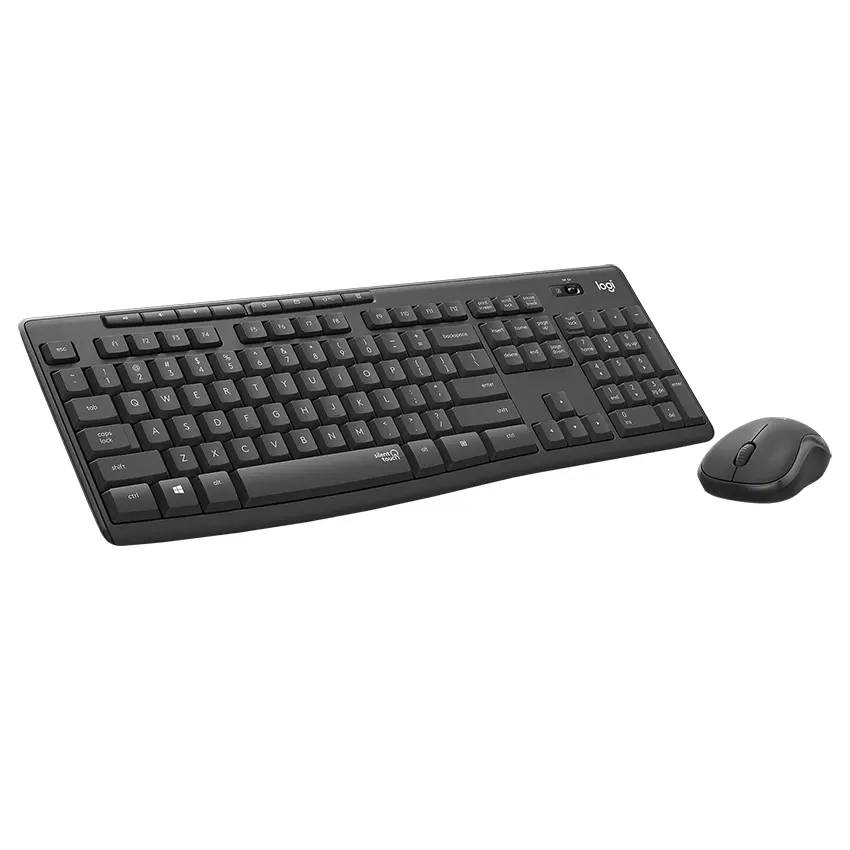 Kit de Teclado y Mouse Inalámbrico Logitech MK295 Silent, Negro, Español